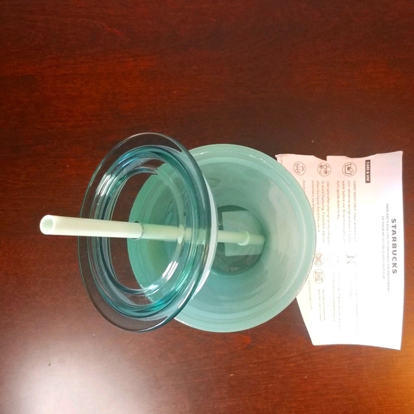 Starbucks Recycled Glass Frosted Green Tumbler - Picture 5 of 6